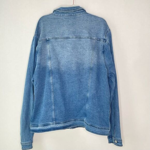 FF LA Five Four Los Angeles Denim Jean Jacket 2XL - Picture 2 of 9